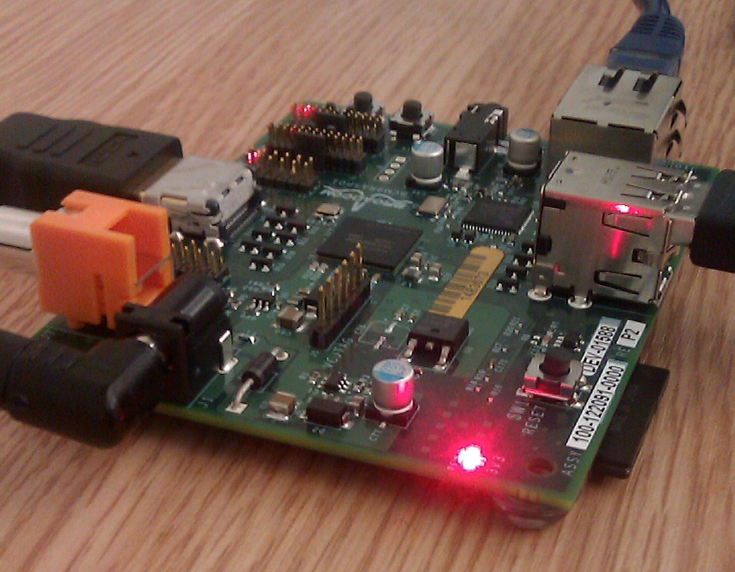 Una placa Raspberry Pi vista de cerca